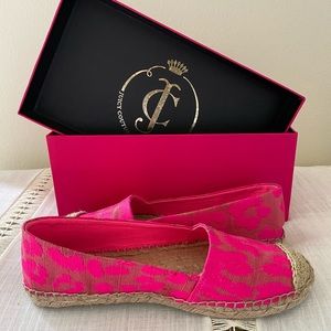 Pink neon espadrilles